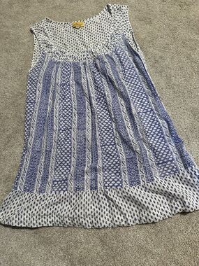 Roller Rabbit Blue Women XS Sleeveless Tank Top 100% Cotton